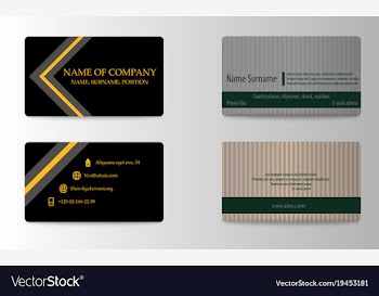Business card vector image