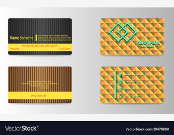 Business card vector image