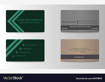 Business card vector image