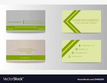 Business card vector image