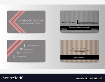 Business card vector image