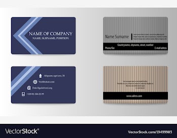 Business card vector image