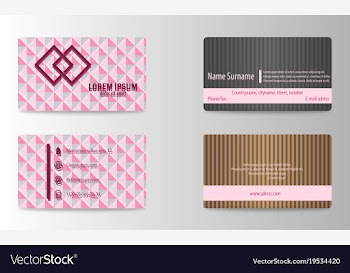 Business card vector image