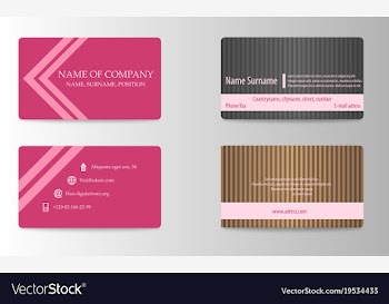 Business card vector image