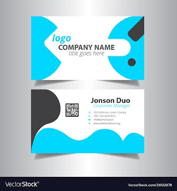 Business card vector image