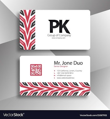 Business card vector image