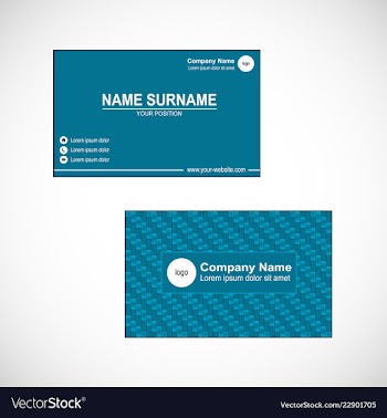 Business card vector image