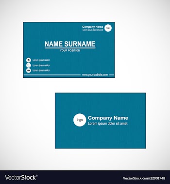 Business card vector image