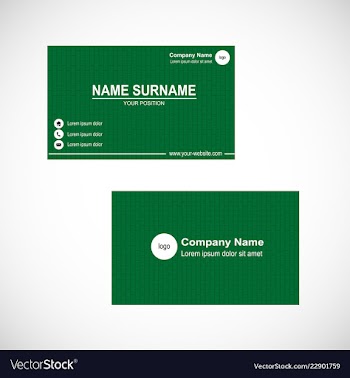 Business card vector image