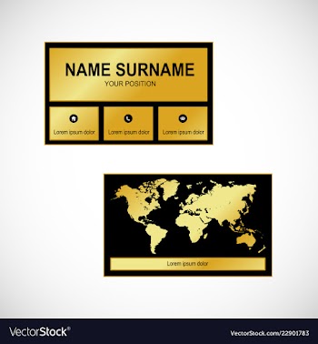 Business card vector image