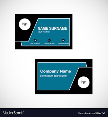 Business card vector image