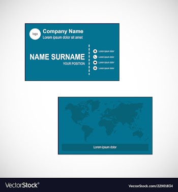 Business card vector image