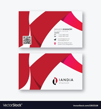  					Business card vector image														
