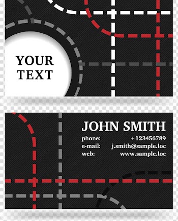 Business card Visiting card Illustration, Modern business card dotted line transparent background PNG clipart