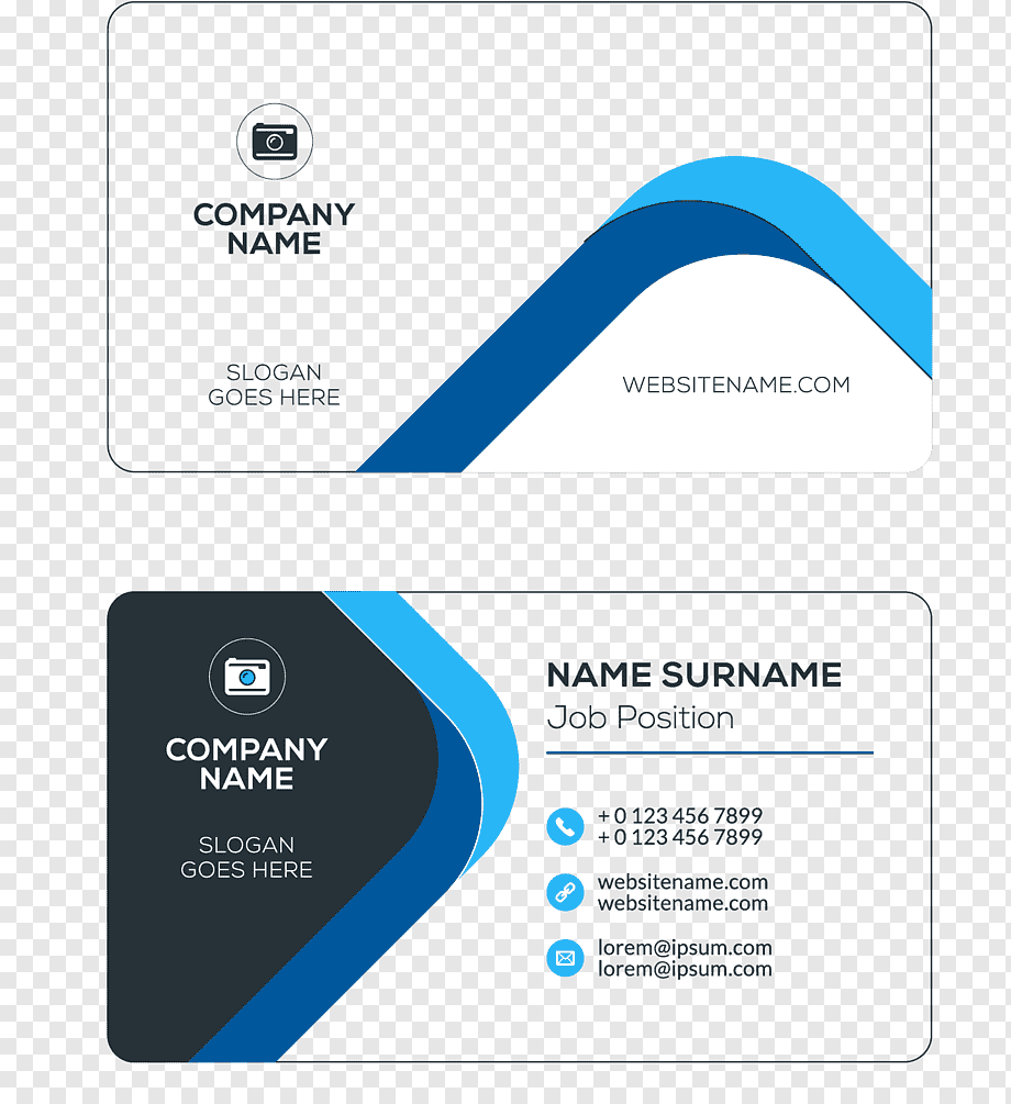 Business card Visiting card Logo, Business cards, two Company ID illustrations, text, people, fashion png