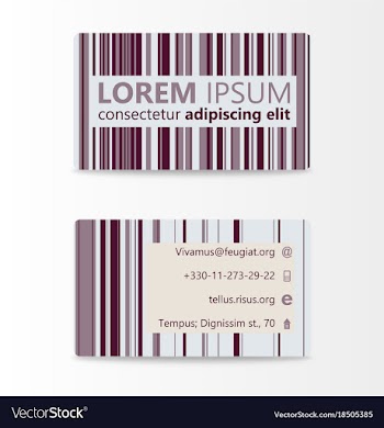 Business card with abstract background eps10 vector image