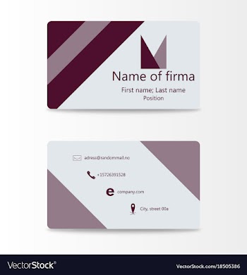 Business card with abstract background eps10 vector image