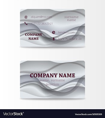 Business card with abstract background eps10 vector image