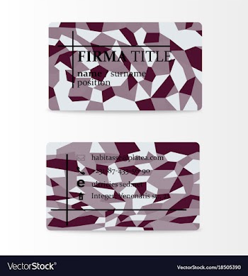 Business card with abstract background eps10 vector image