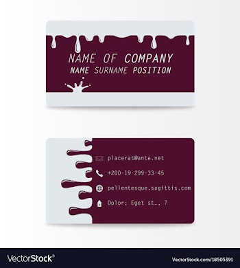 Business card with abstract background eps10 vector image