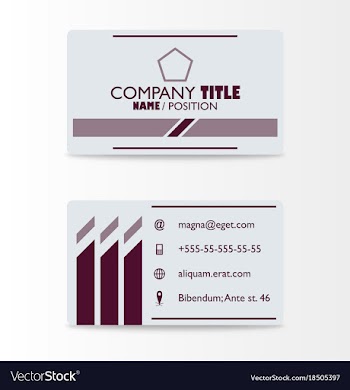 Business card with abstract background eps10 vector image