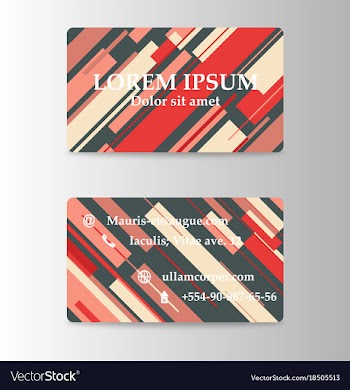 Business card with abstract background eps10 vector image