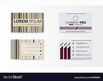 Business card with abstract background eps10 vector image