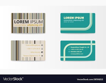 Business card with abstract background eps10 vector image