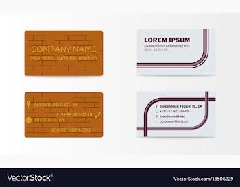 Business card with abstract background eps10 vector image