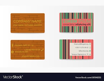 Business card with abstract background eps10 vector image