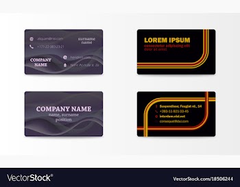 Business card with abstract background eps10 vector image