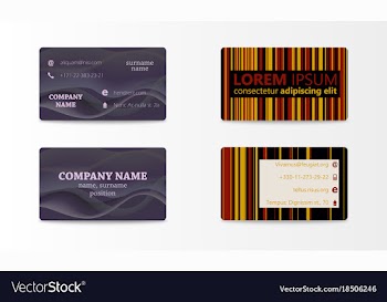 Business card with abstract background eps10 vector image