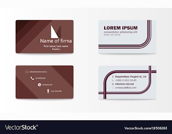 Business card with abstract background eps10 vector image