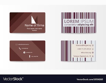 Business card with abstract background eps10 vector image