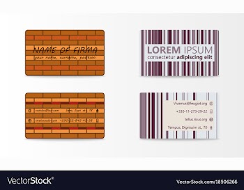 Business card with abstract background eps10 vector image