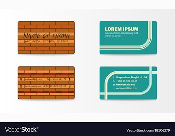 Business card with abstract background eps10 vector image