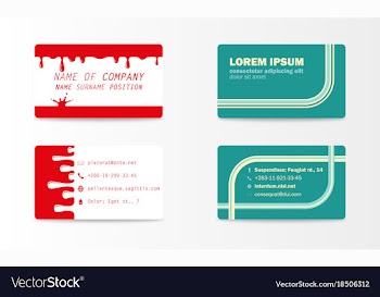 Business card with abstract background eps10 vector image