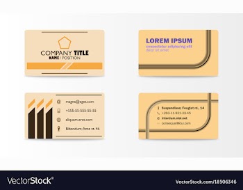 Business card with abstract background eps10 vector image