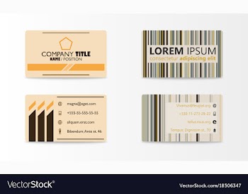 Business card with abstract background eps10 vector image
