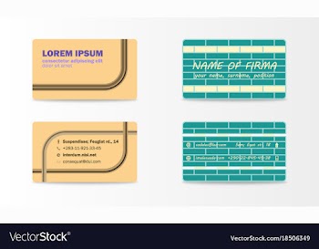 Business card with abstract background eps10 vector image