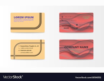 Business card with abstract background eps10 vector image
