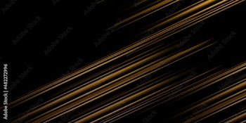 Business card with luxury diagonal line pattern in gold, black color on black background. Formal premium template for invitation design