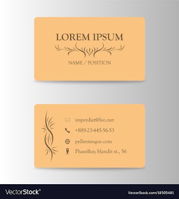 Business card with wooden pattern vector image