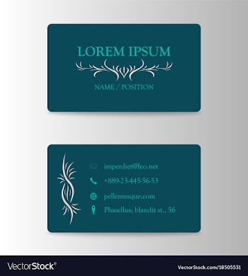 Business card with wooden pattern vector image