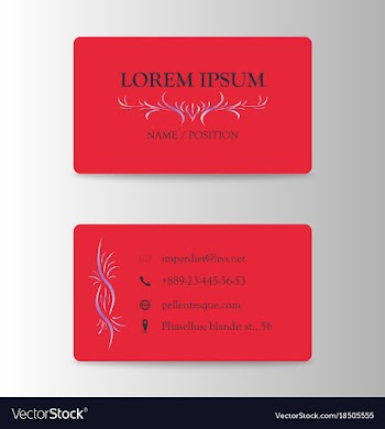 Business card with wooden pattern vector image