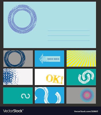 Business cards vector image