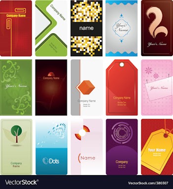 Business cards vector image