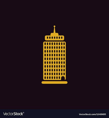 Business Center building vector image
