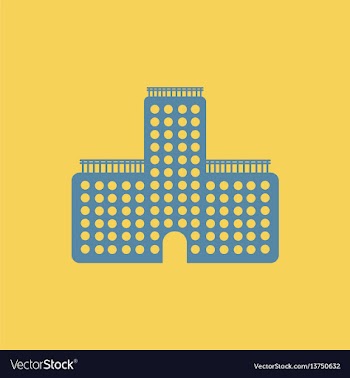 Business center building vector image
