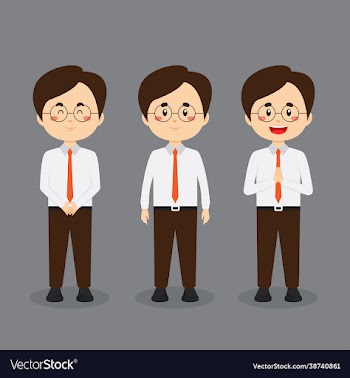 business character with various expression